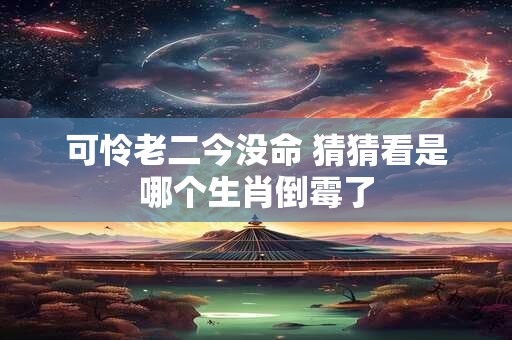 可怜老二今没命 猜猜看是哪个生肖倒霉了