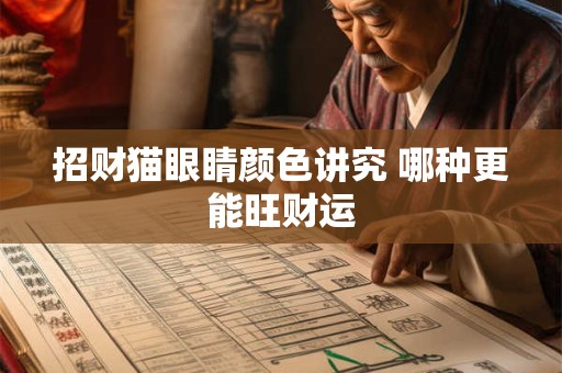 招财猫眼睛颜色讲究 哪种更能旺财运