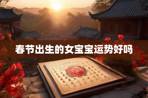 春节出生的女宝宝运势好吗