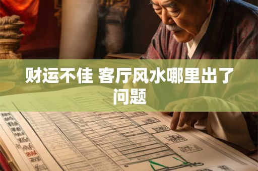 财运不佳 客厅风水哪里出了问题