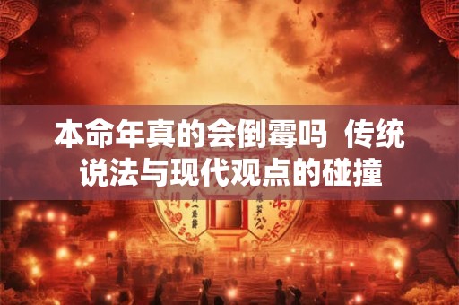 本命年真的会倒霉吗  传统说法与现代观点的碰撞