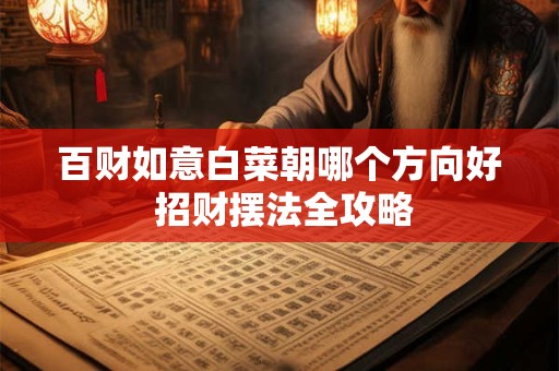 百财如意白菜朝哪个方向好 招财摆法全攻略