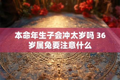 详细阅读:本命年生子会冲太岁吗 36岁属兔要注意什么 本命年生子会冲太岁吗 36岁属兔要注意什么