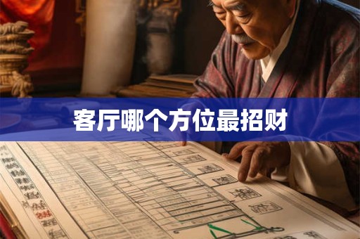 客厅哪个方位最招财