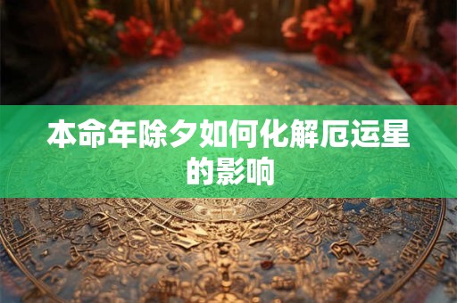 本命年除夕如何化解厄运星的影响