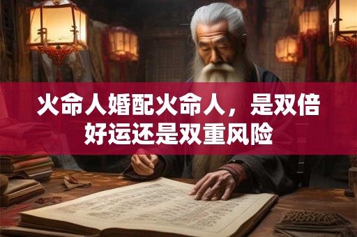 火命人婚配火命人，是双倍好运还是双重风险