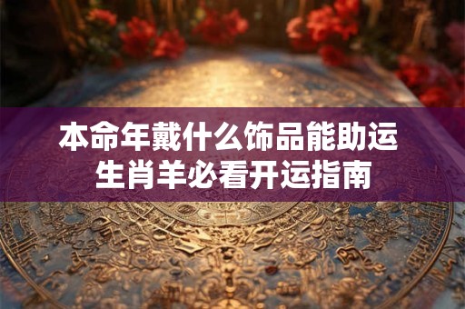 本命年戴什么饰品能助运 生肖羊必看开运指南