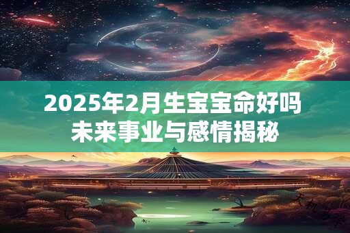 2025年2月生宝宝命好吗 未来事业与感情揭秘
