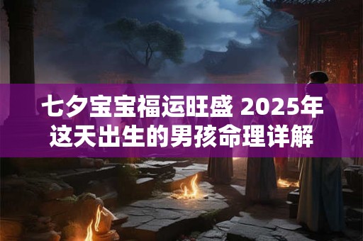 七夕宝宝福运旺盛 2025年这天出生的男孩命理详解