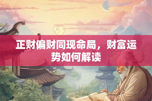 正财偏财同现命局，财富运势如何解读