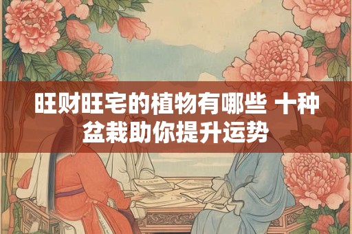 旺财旺宅的植物有哪些 十种盆栽助你提升运势