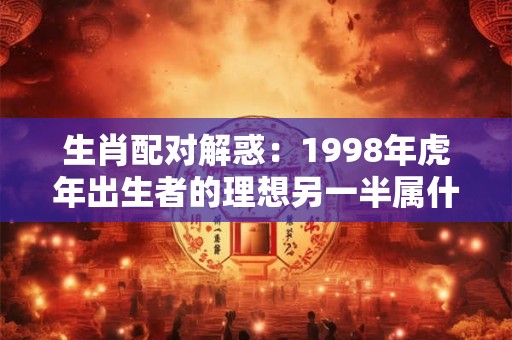 生肖配对解惑：1998年虎年出生者的理想另一半属什么