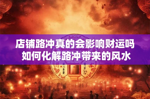 详细阅读:店铺路冲真的会影响财运吗 如何化解路冲带来的风水隐患 店铺路冲真的会影响财运吗 如何化解路冲带来的风水隐患