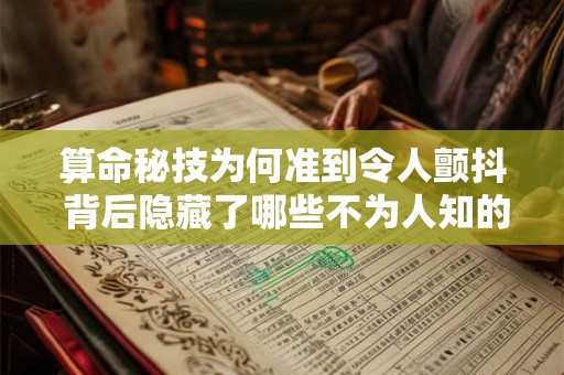 详细阅读:算命秘技为何准到令人颤抖 背后隐藏了哪些不为人知的玄机 算命秘技为何准到令人颤抖 背后隐藏了哪些不为人知的玄机