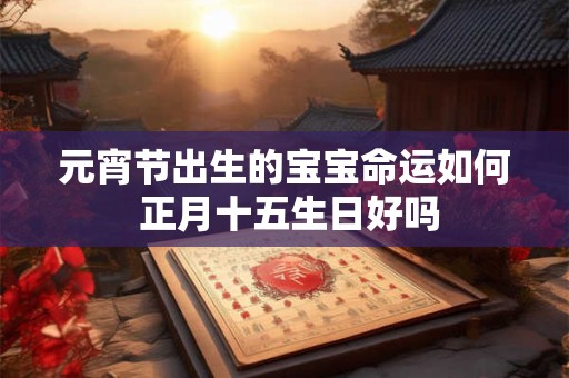 元宵节出生的宝宝命运如何 正月十五生日好吗