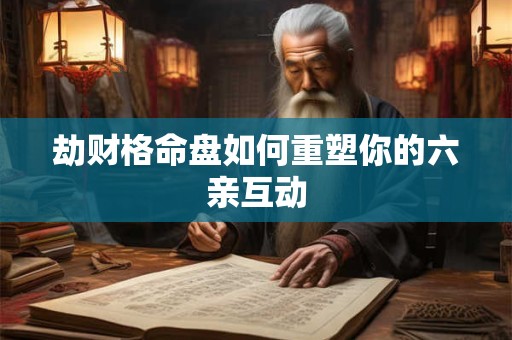 劫财格命盘如何重塑你的六亲互动