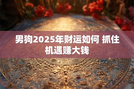 男狗2025年财运如何 抓住机遇赚大钱