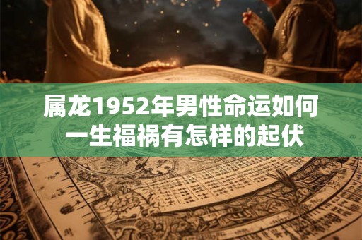 属龙1952年男性命运如何 一生福祸有怎样的起伏