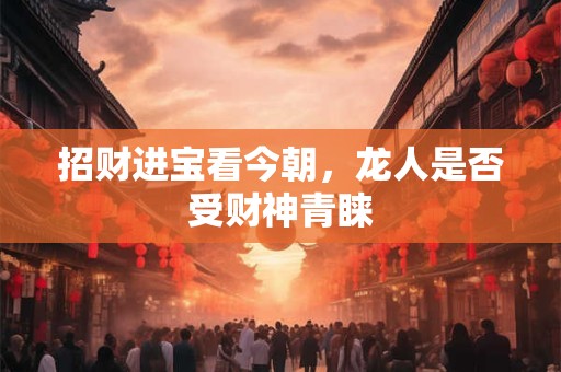 招财进宝看今朝，龙人是否受财神青睐