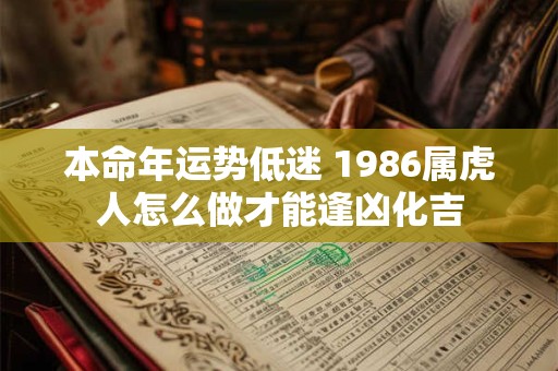 本命年运势低迷 1986属虎人怎么做才能逢凶化吉