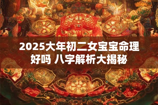 2025大年初二女宝宝命理好吗 八字解析大揭秘