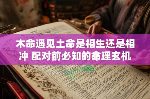 木命遇见土命是相生还是相冲 配对前必知的命理玄机