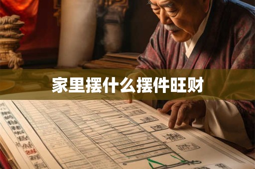 家里摆什么摆件旺财