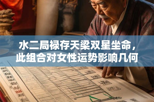 水二局禄存天梁双星坐命，此组合对女性运势影响几何