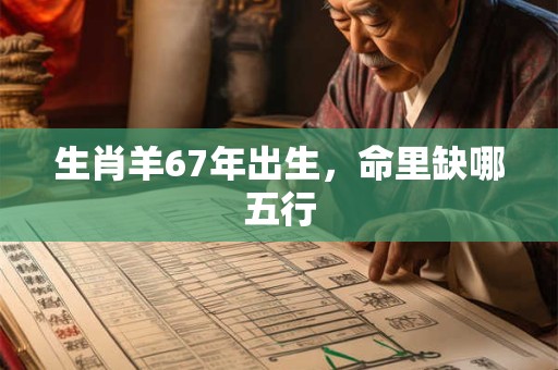 生肖羊67年出生，命里缺哪五行