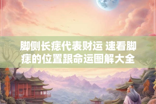 脚侧长痣代表财运 速看脚痣的位置跟命运图解大全
