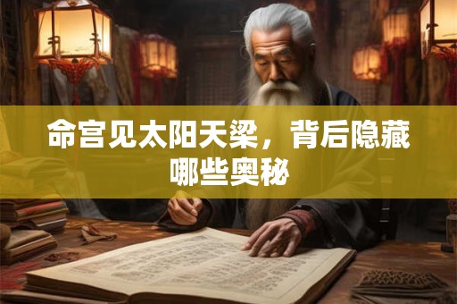 命宫见太阳天梁，背后隐藏哪些奥秘