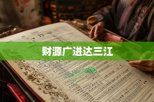 财源广进达三江