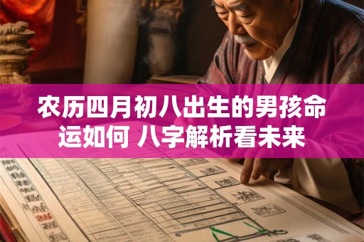 农历四月初八出生的男孩命运如何 八字解析看未来
