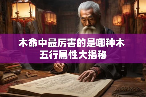 木命中最厉害的是哪种木 五行属性大揭秘