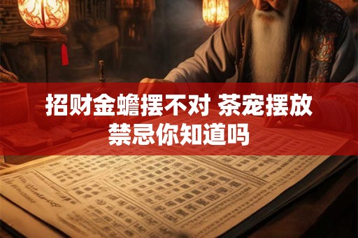 招财金蟾摆不对 茶宠摆放禁忌你知道吗