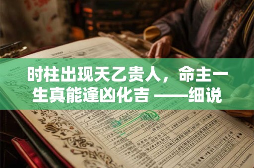 时柱出现天乙贵人，命主一生真能逢凶化吉 ——细说贵人星的命运加持