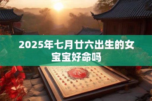 2025年七月廿六出生的女宝宝好命吗