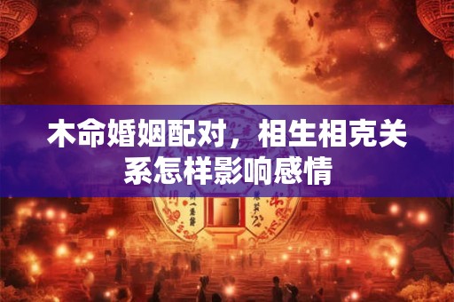 木命婚姻配对，相生相克关系怎样影响感情
