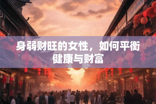 身弱财旺的女性，如何平衡健康与财富