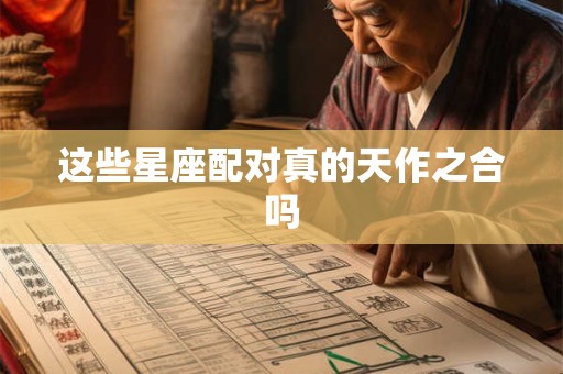 这些星座配对真的天作之合吗