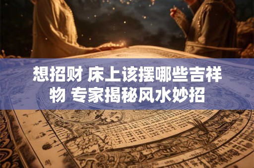 想招财 床上该摆哪些吉祥物 专家揭秘风水妙招