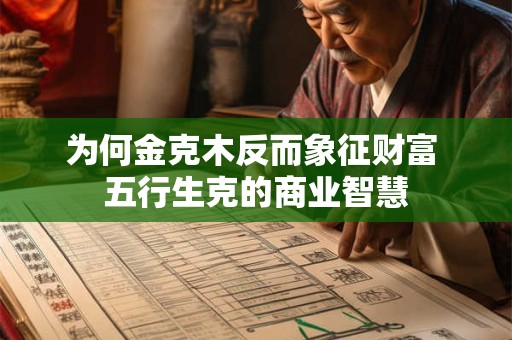 为何金克木反而象征财富 五行生克的商业智慧