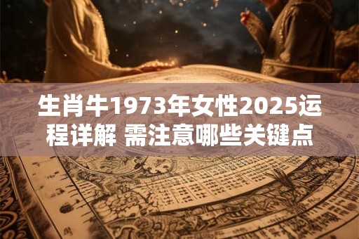 生肖牛1973年女性2025运程详解 需注意哪些关键点