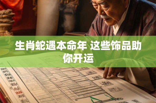生肖蛇遇本命年 这些饰品助你开运