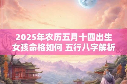 详细阅读:2025年农历五月十四出生女孩命格如何 五行八字解析 2025年农历五月十四出生女孩命格如何 五行八字解析