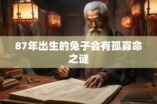 87年出生的兔子会有孤寡命之谜
