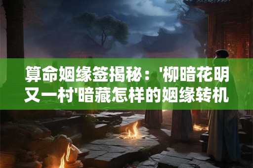 算命姻缘签揭秘：'柳暗花明又一村'暗藏怎样的姻缘转机