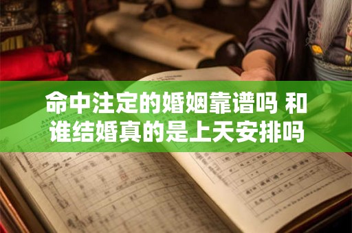 命中注定的婚姻靠谱吗 和谁结婚真的是上天安排吗