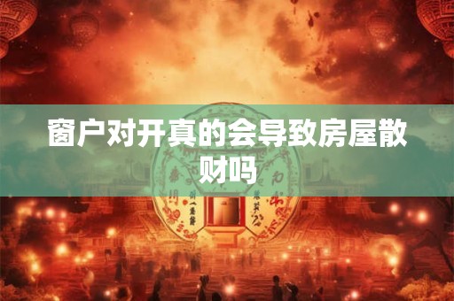 窗户对开真的会导致房屋散财吗