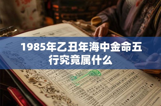 1985年乙丑年海中金命五行究竟属什么